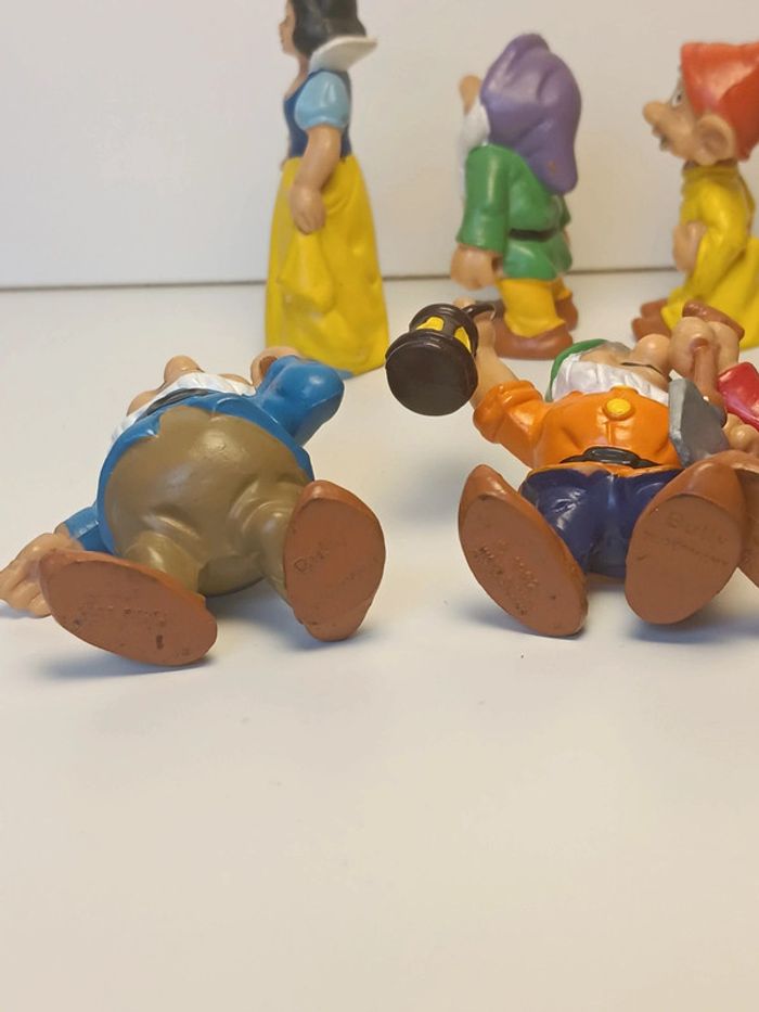 Lot figurines vintage Walt Disney production bully 1982 blanche neige et les sept nains - photo numéro 11