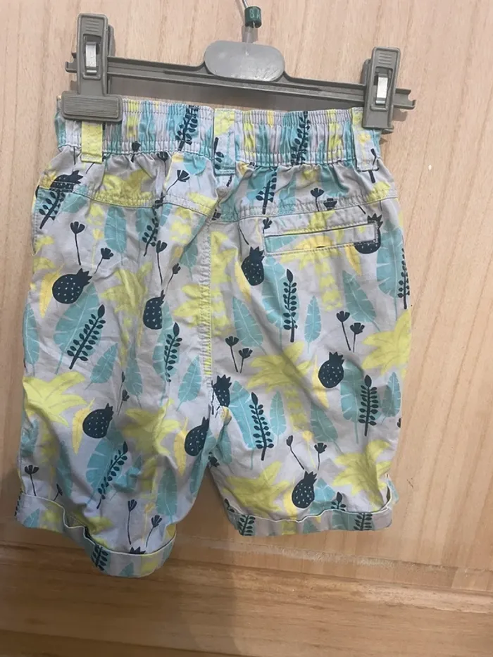 Short garçon Orchestra – 4 ans – imprimé tropical. -50% par lot - photo numéro 3