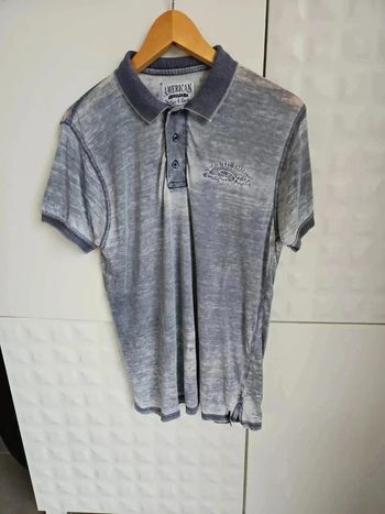 tee shirt polo a col manche courte american vintage homme taille M