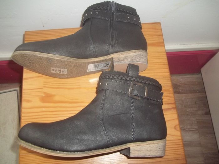 Boots lanières noires Creeks 39 - photo numéro 2