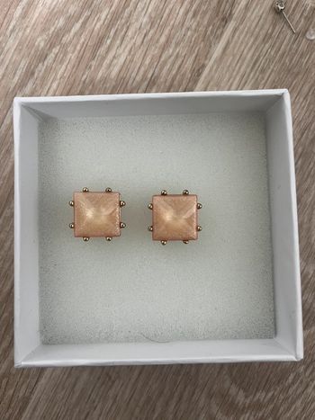 Boucles d’oreilles doré et rose