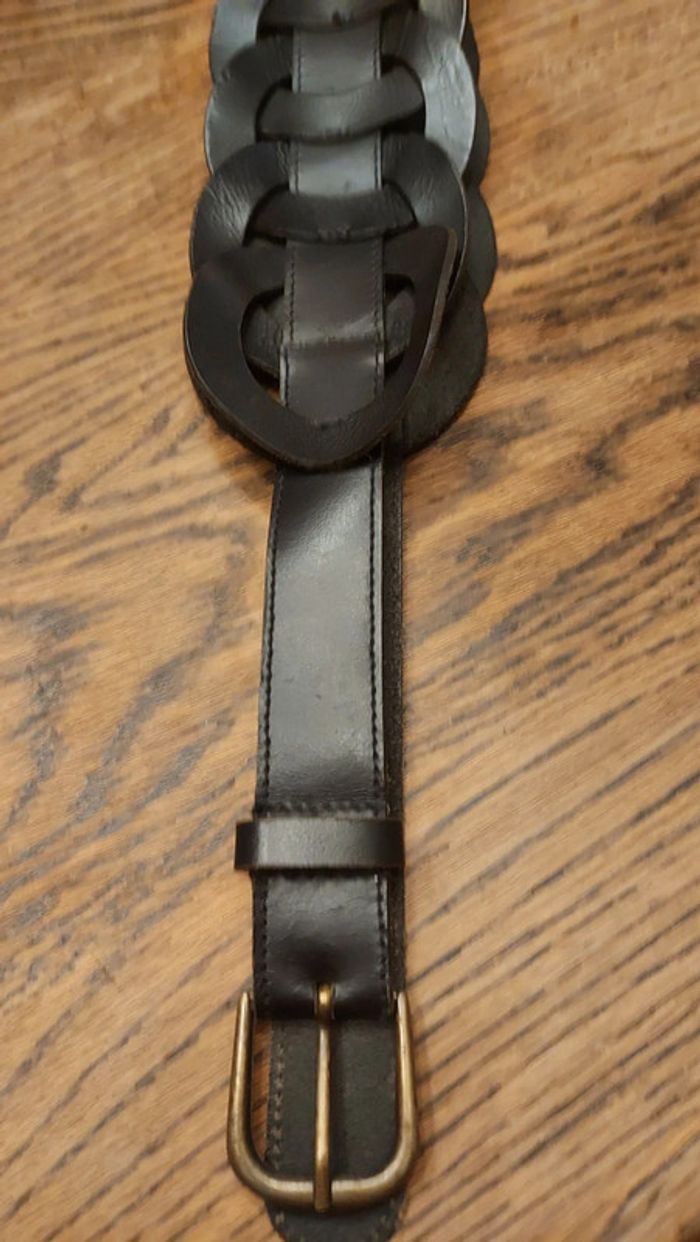 Ceinture noir en cuir réglable de 90 à 95 - photo numéro 17
