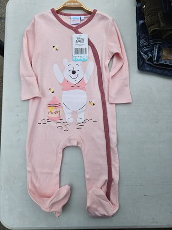 Pyjama Winie l'ourson rose