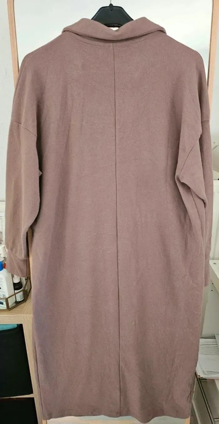 Robe pull Asos marron noisette col v neuve taille 36 - photo numéro 3