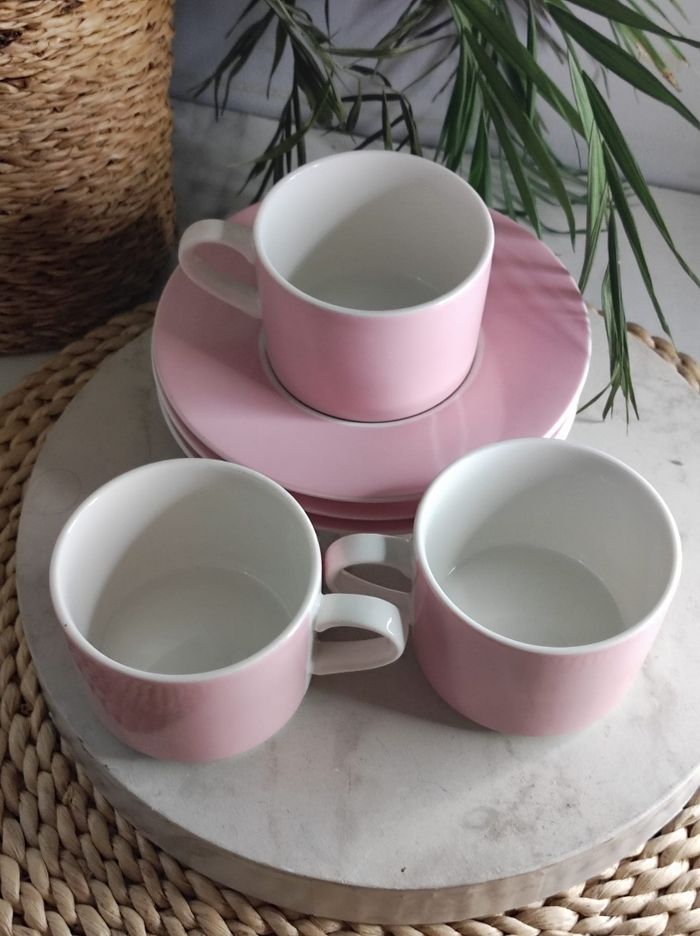 Service à café rose pâle - photo numéro 2