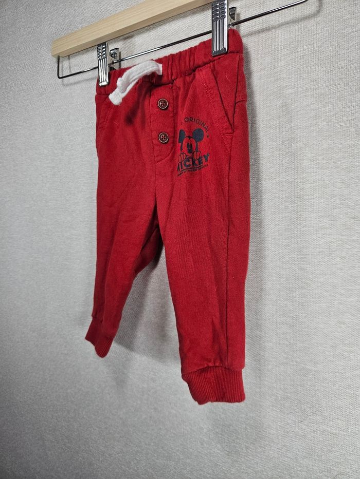 Pantalon de sport Disney  rouge 6mois - photo numéro 3