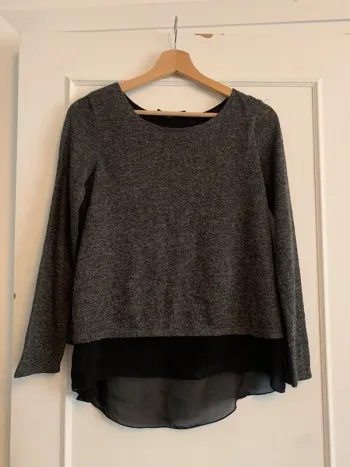 Blouse cache-cache transparente