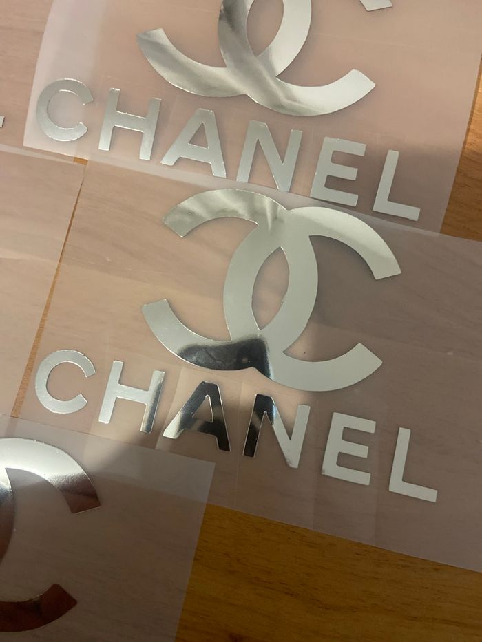 6 Stikers autocollants argenté - photo numéro 4