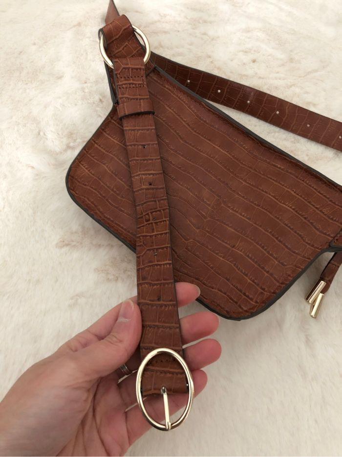 Petit sac banane ceinture marron - photo numéro 4