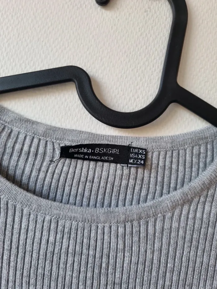 robe moulante grise a lacets bershka - photo numéro 4