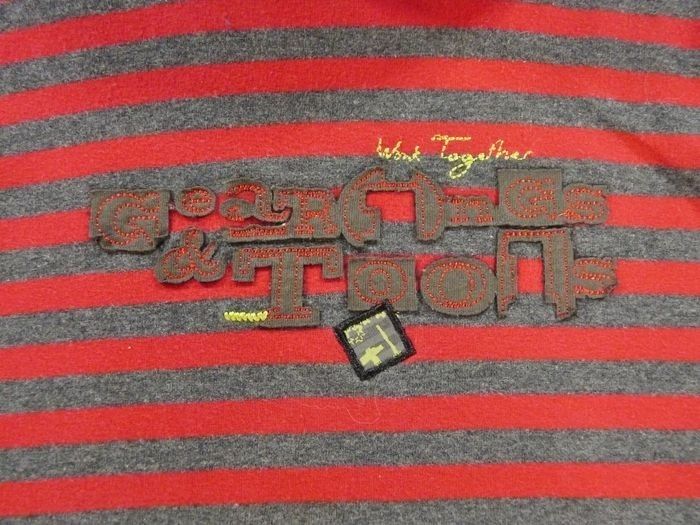 Tee-shirt sous-pull jersey rouge gris rayures Orchestra 4 ans 104 cm garçon - photo numéro 3