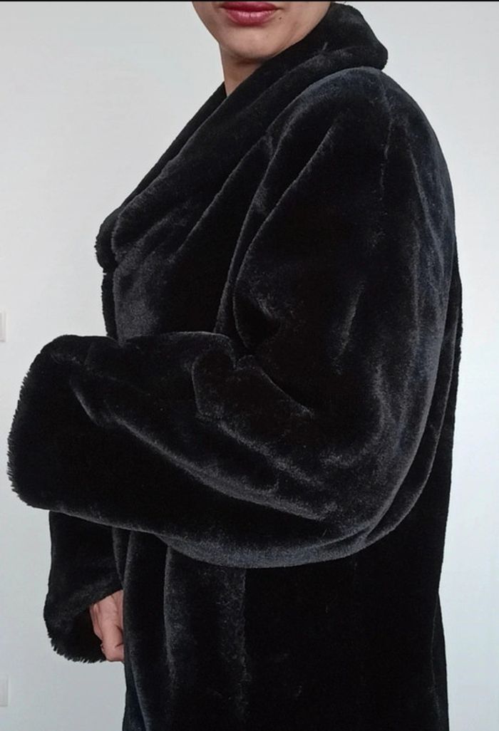 Superbe manteau fourrure noire vintage - photo numéro 8
