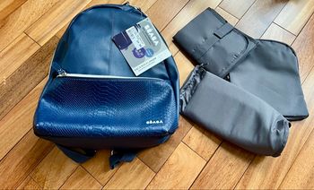 Sac a dos a langer San Francisco  Beaba bleu jamais utilisé