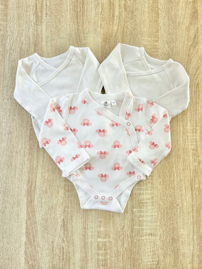 3 bodies manches longues bébé fille