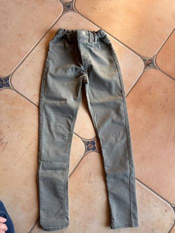 Jeans stretch slim fille 9 ans 10 ans taille ajustable élastique