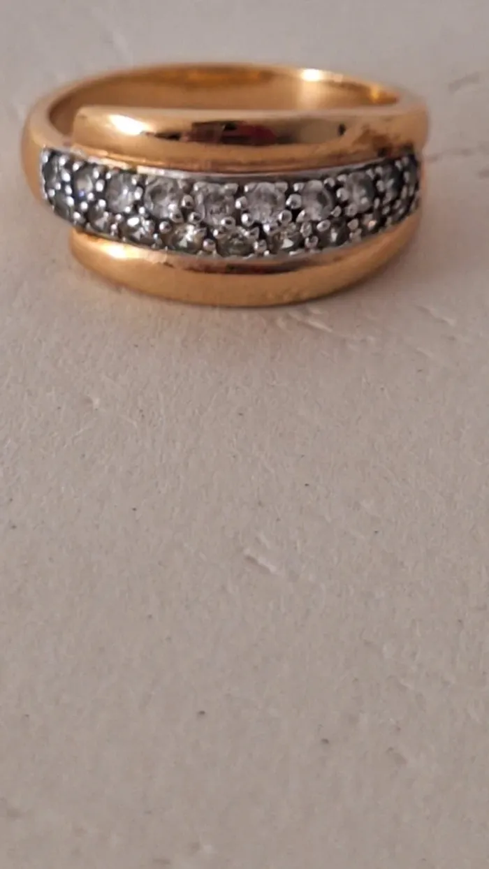 💥 Superbe bague en or et pierres scintillantes - photo numéro 6