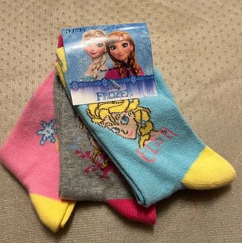 3 paires de chaussettes La Reine des neiges