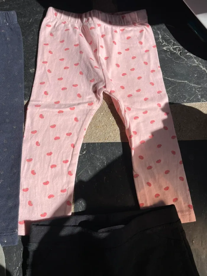 Lot 4 leggings 12 mois - photo numéro 3