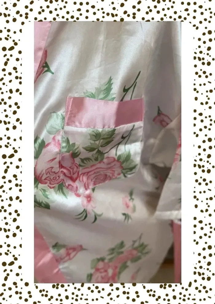 Kimono fleuri satiné 💐 | Taille unique - photo numéro 5