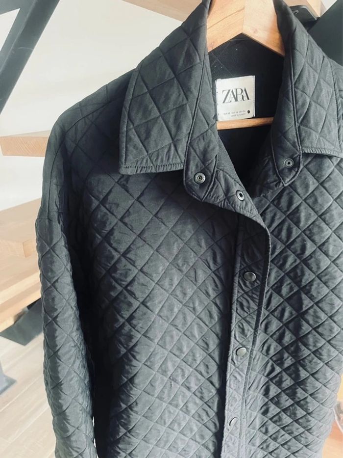 Veste matelassé oversize noir Zara XS - photo numéro 5