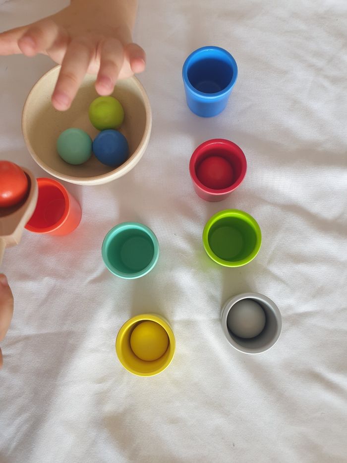 Tri couleurs bols balles Montessori - photo numéro 6