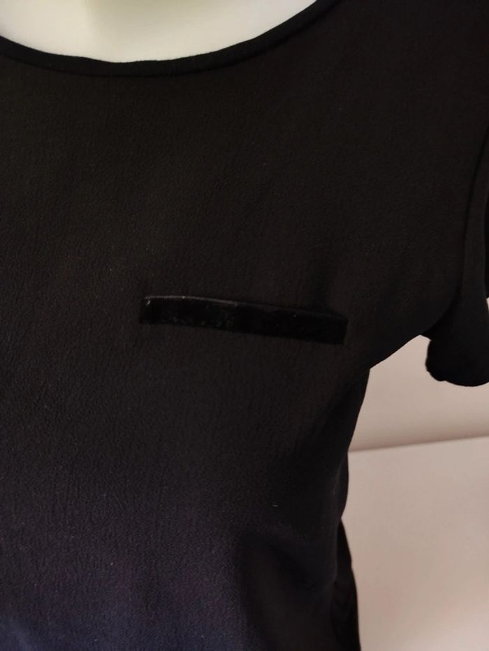 #tee shirt# noir#zara - photo numéro 3