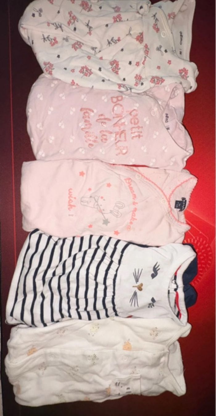 Lot 5 pyjama fille 9 mois