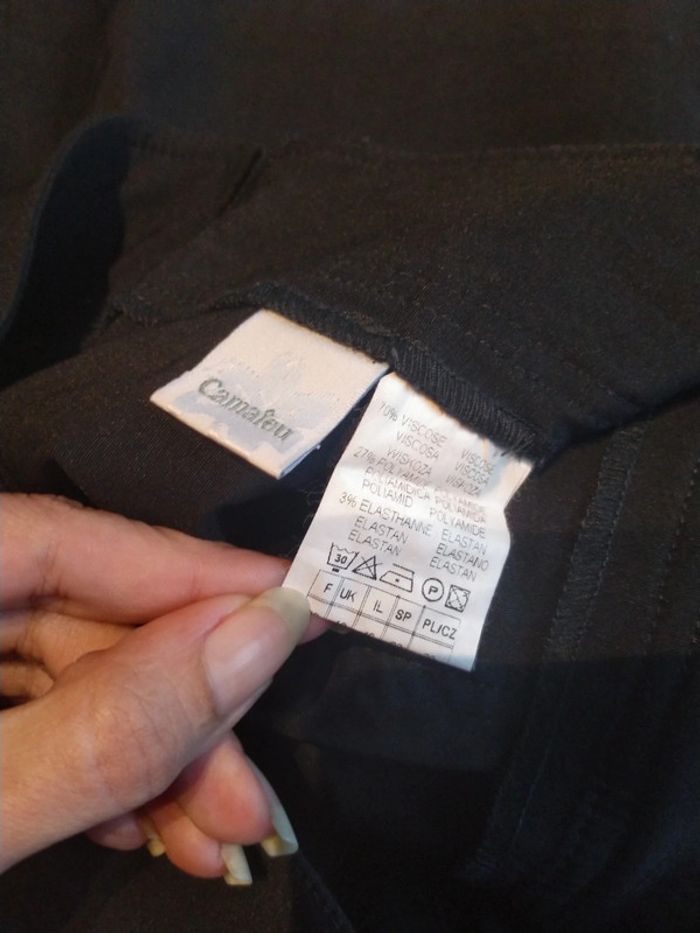 Jupe noire "Camaïeu" T:38 - photo numéro 7