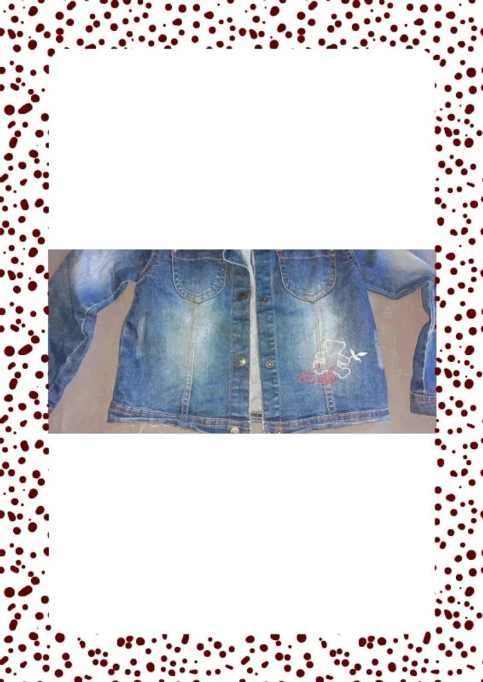 Veste en jean fille 3 ans Lulu Castagnette - photo numéro 4