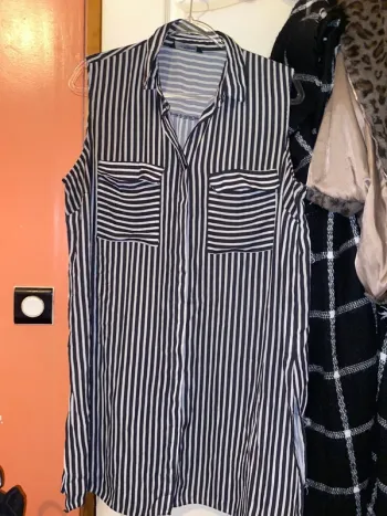 Robe chemise rayes taille 46