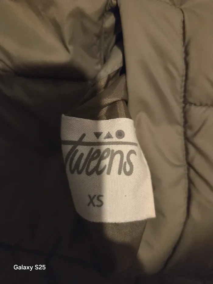 Doudoune chaude kaki et fourrure beige XS - photo numéro 6