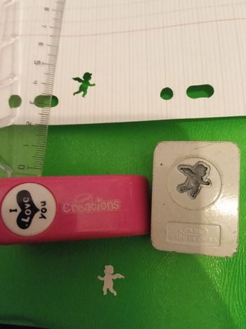 Lot perforateur ange + empreinte I loveyou