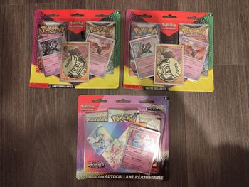 Lot Tripacks duopacks cartes Pokémon boosters Evolutions Prismatiques EB9 stars etincelantes