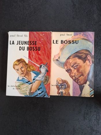Lot de 2 livres collector Le Bossu de Paul Féval en bon état