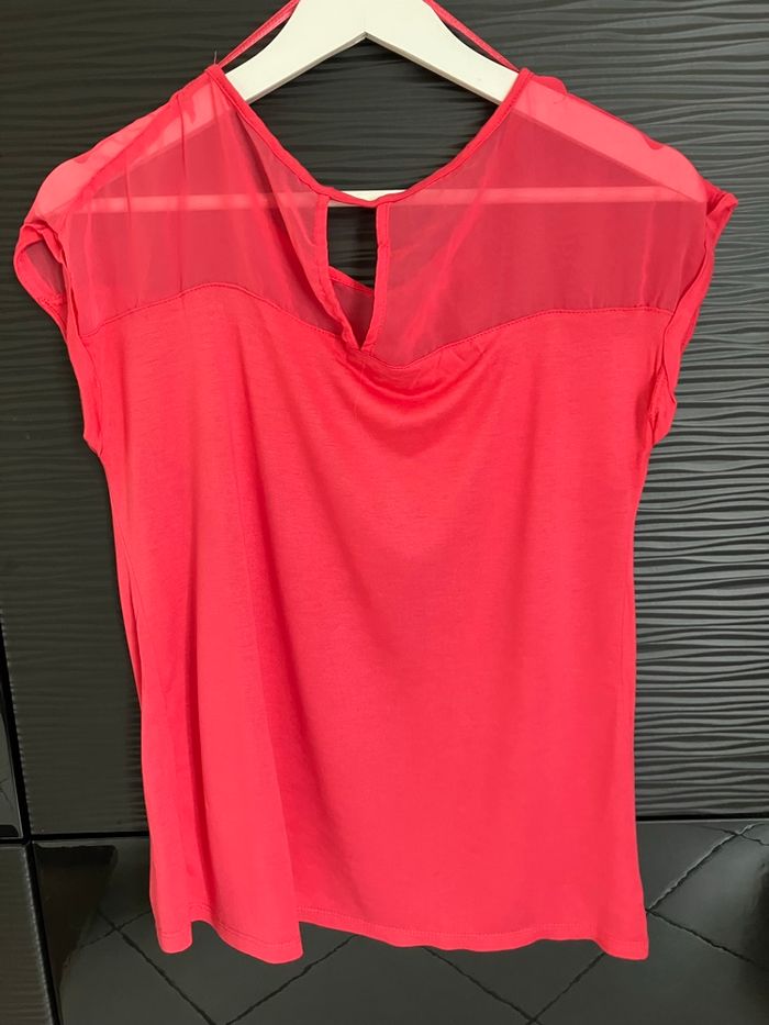 T shirt rose Camaïeu taille 1