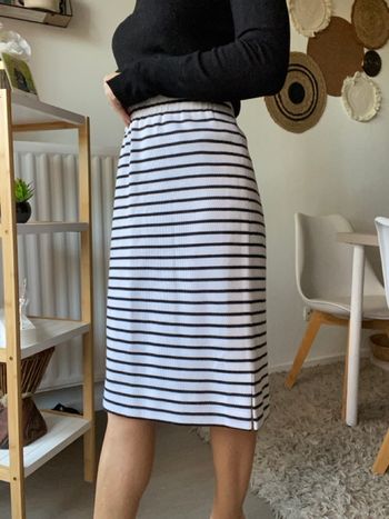Jupe vintage noir et blanc taille 36/38