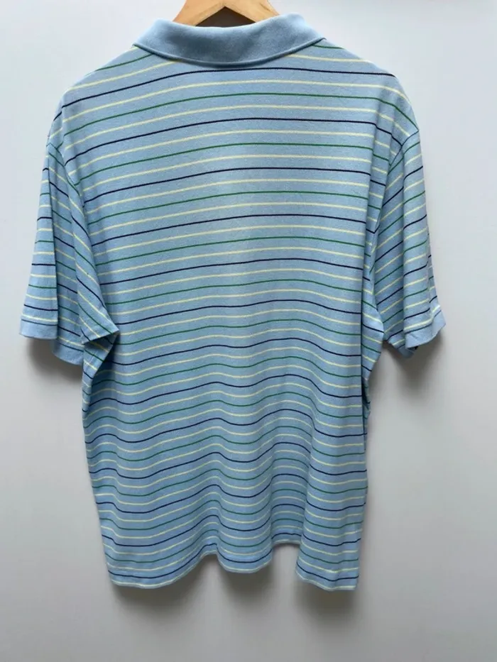 Lacoste striped polo Mens size 8 - photo numéro 2