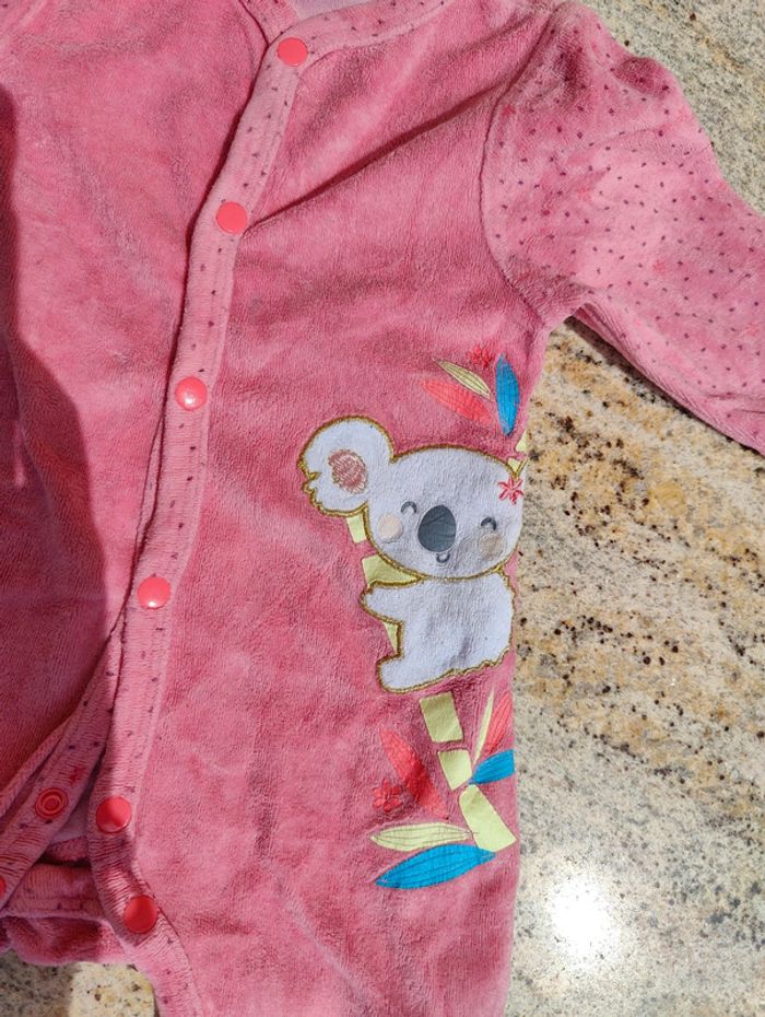 Pyjama rose koala 9 mois - photo numéro 3