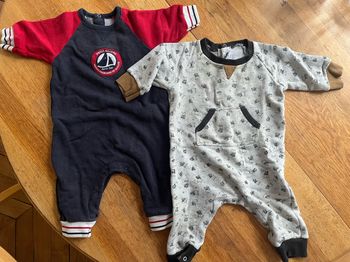 Lot de 2 combinaisons Petit Bateau