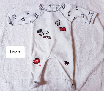 Pyjama velour Disney 1 mois