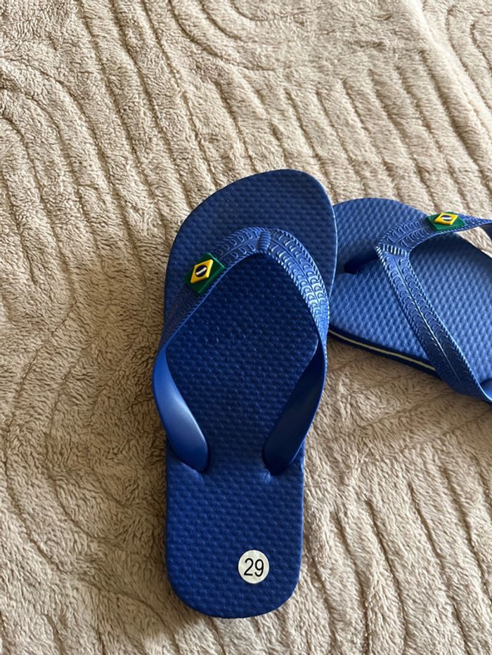 Tongs bleu - photo numéro 2