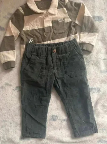 Ensemble c&a bébé garçon taille 9-12 mois 80cm