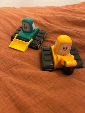 🚜 Lot de 2 véhicules de chantier – Jouets enfant 🚜