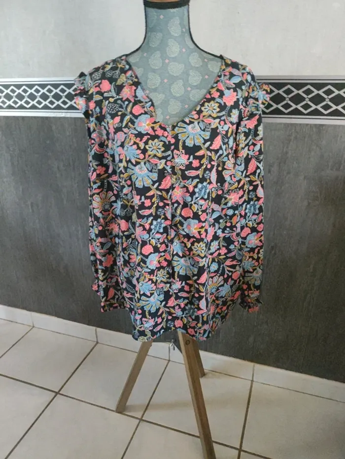 Chemisier imprimé taille 48 - photo numéro 9