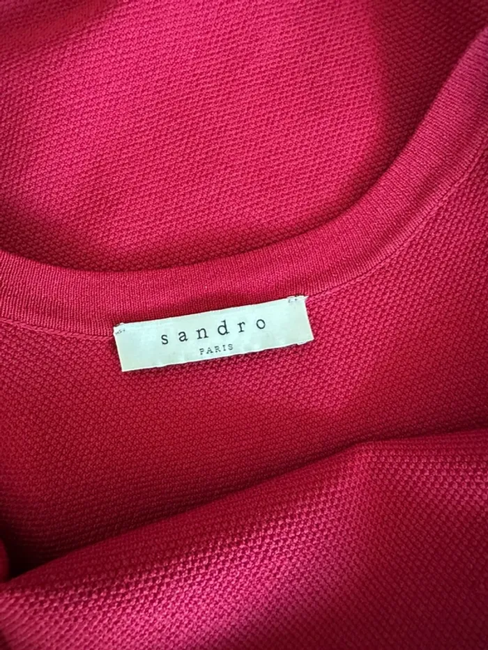 Robe Sandro rouge bordeaux taille 36 - photo numéro 5