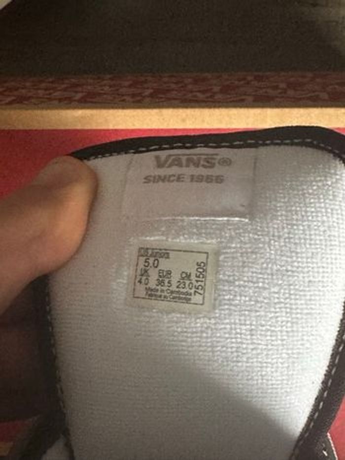 Vans Knu Skool Noir – Taille 36.5 - Neuf / neuve - photo numéro 4