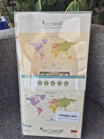 Stickers Muraux Decowall "Mappemonde"