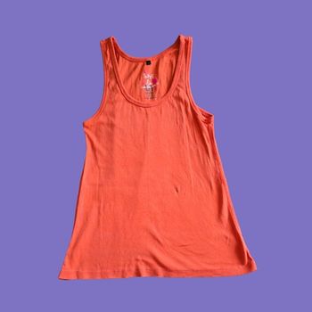 Débardeur Orange Corail Undiz Coton Taille 38 M Très Bon État
​