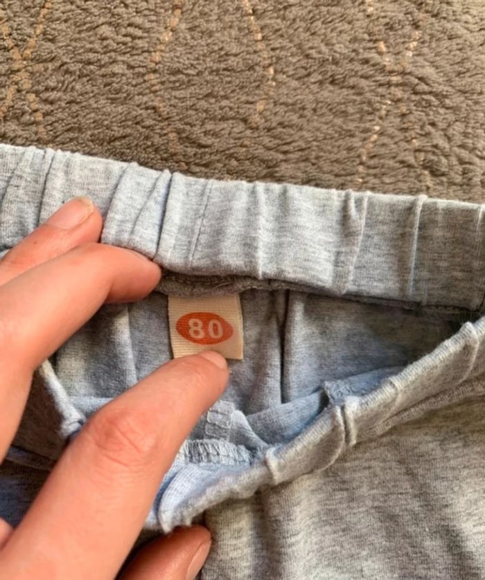 Jogging gris fille taille 12 mois - photo numéro 3