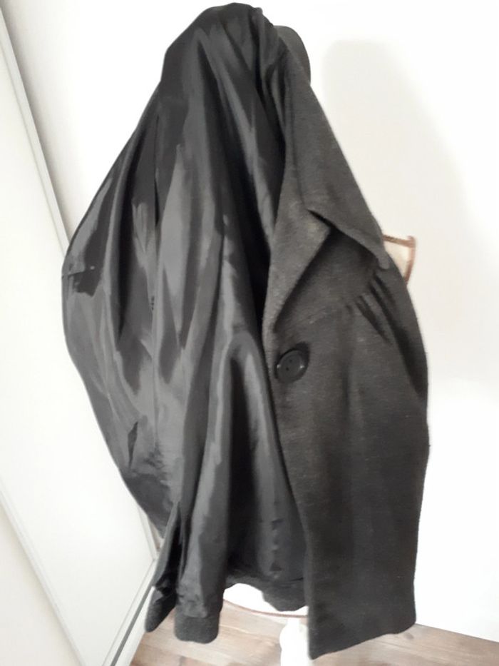 Etat neuf veste paletot gris foncé taille S (36-38) - photo numéro 11